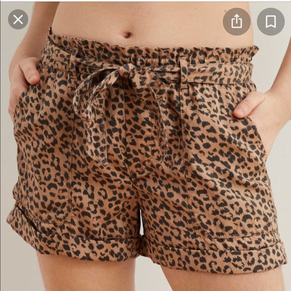 Aerie Leopard Shorts